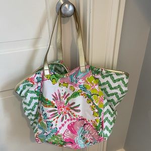 lily pulitzer x target beach tote